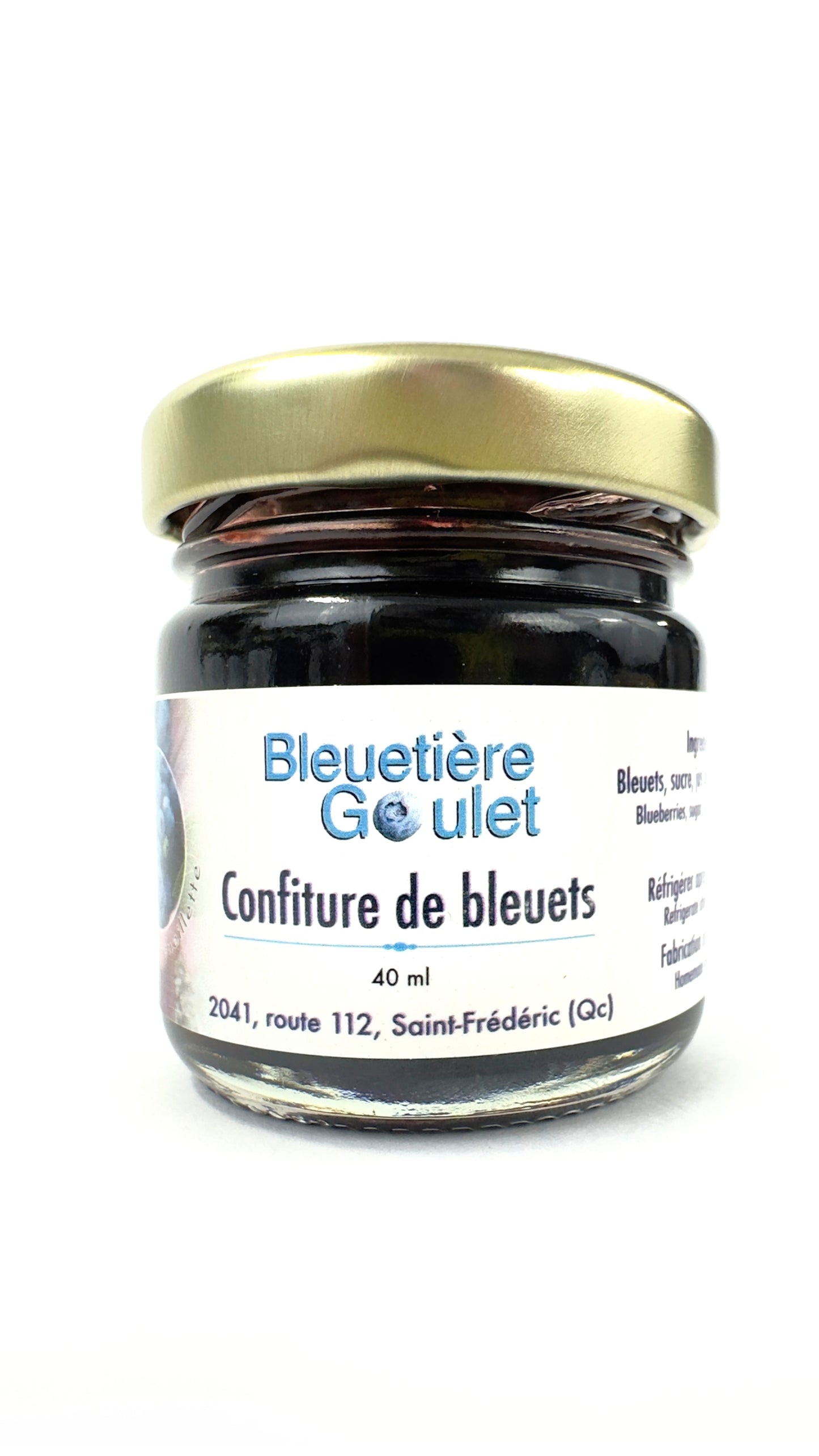 Mini confiture de bleuets