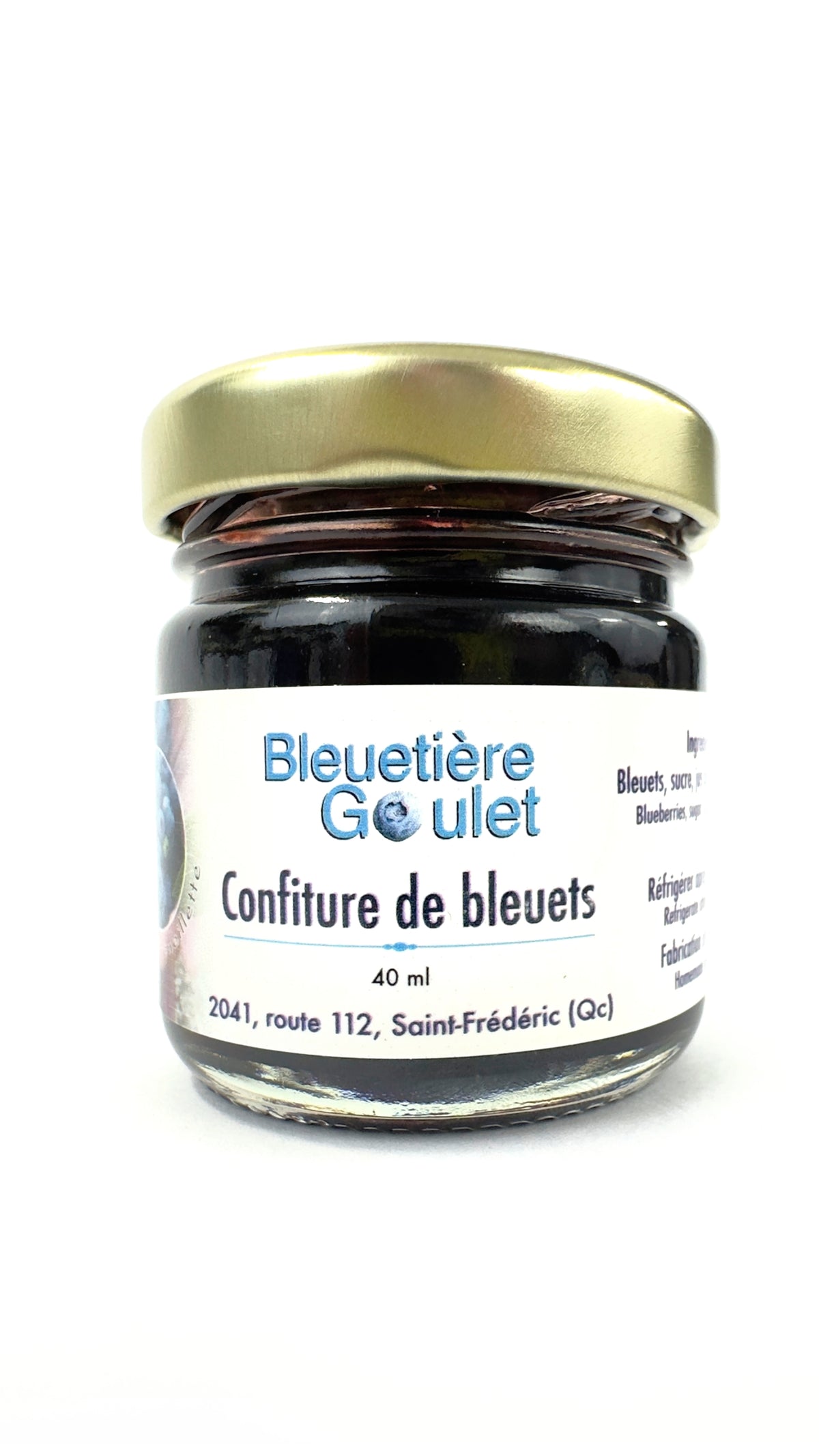 Mini confiture de bleuets
