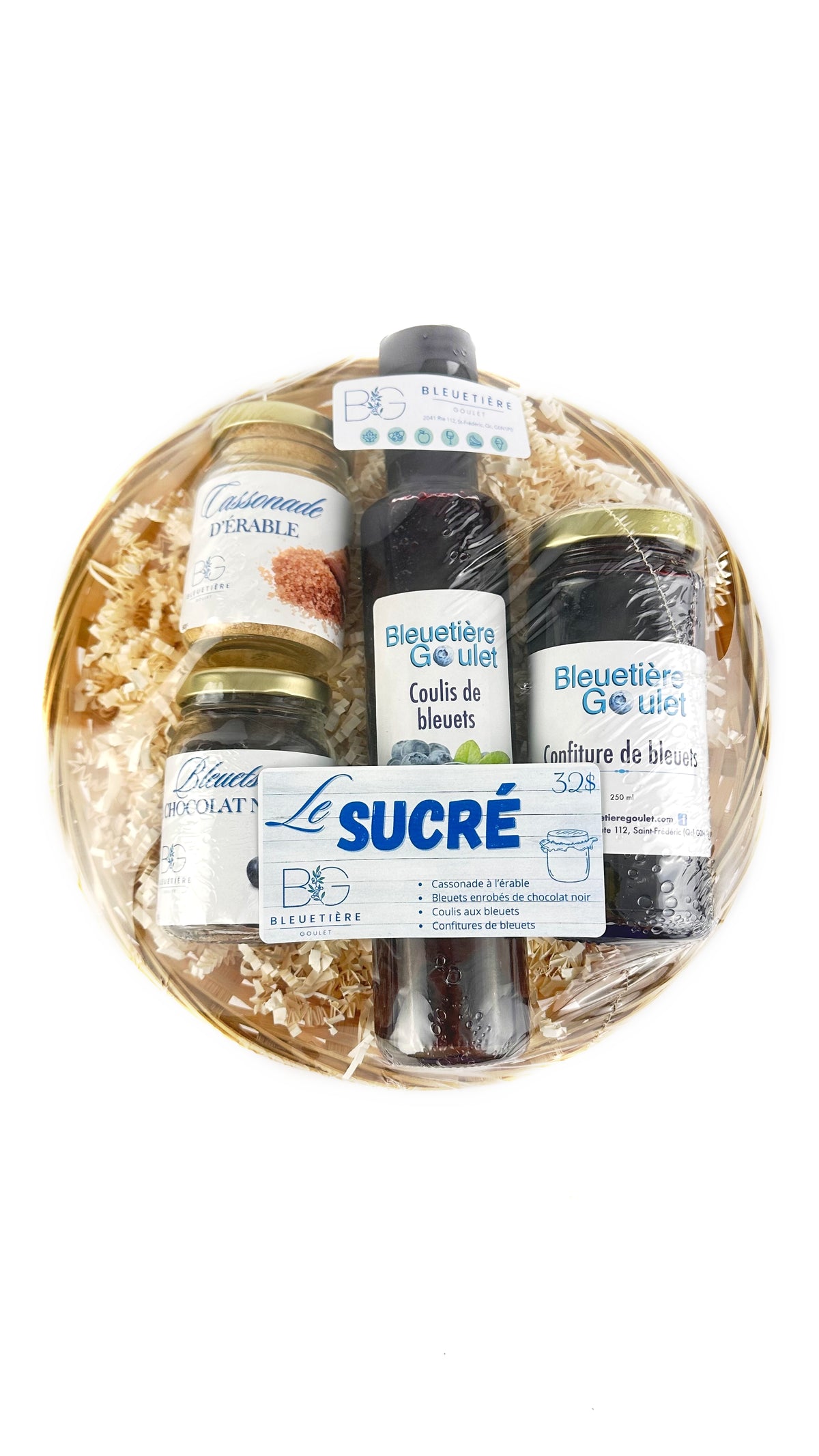 Panier cadeau: Le sucré