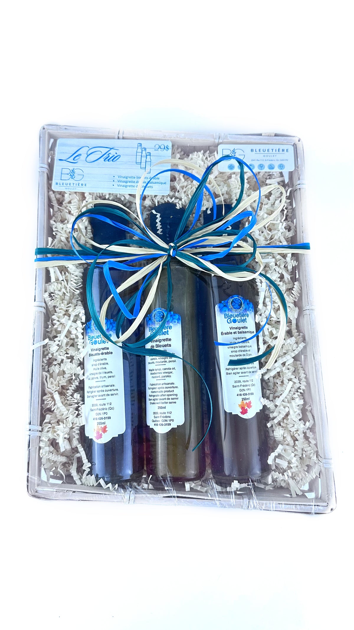 Panier cadeau: Le trio